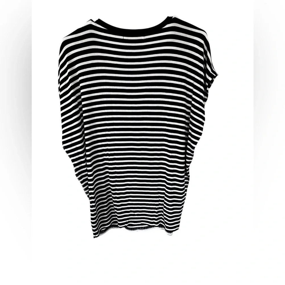 Michael Kors Black and White Sequin Blouse
